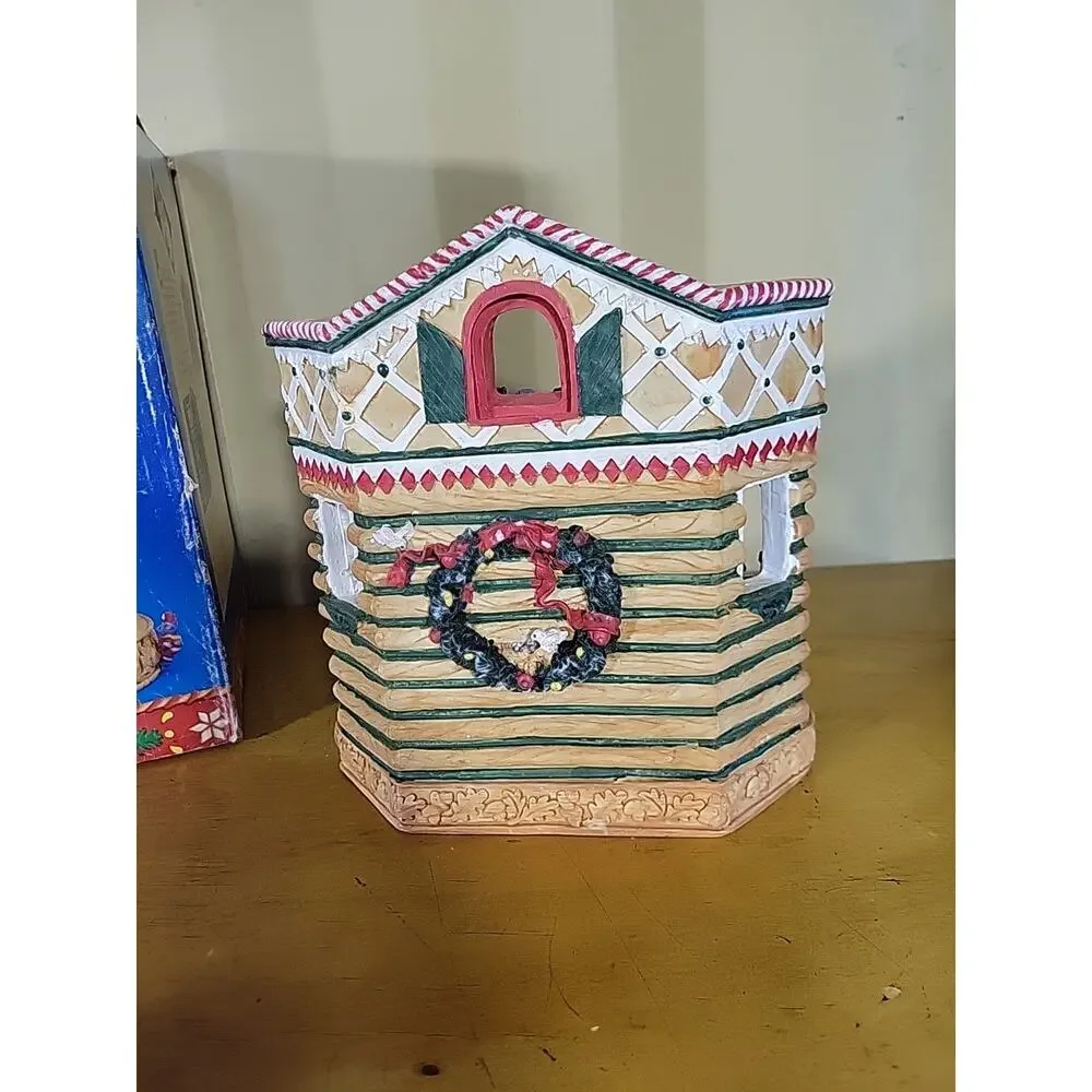 VTG Figments of Folklore Workshop in the Woods Christmas Sculpture 1994 Resin